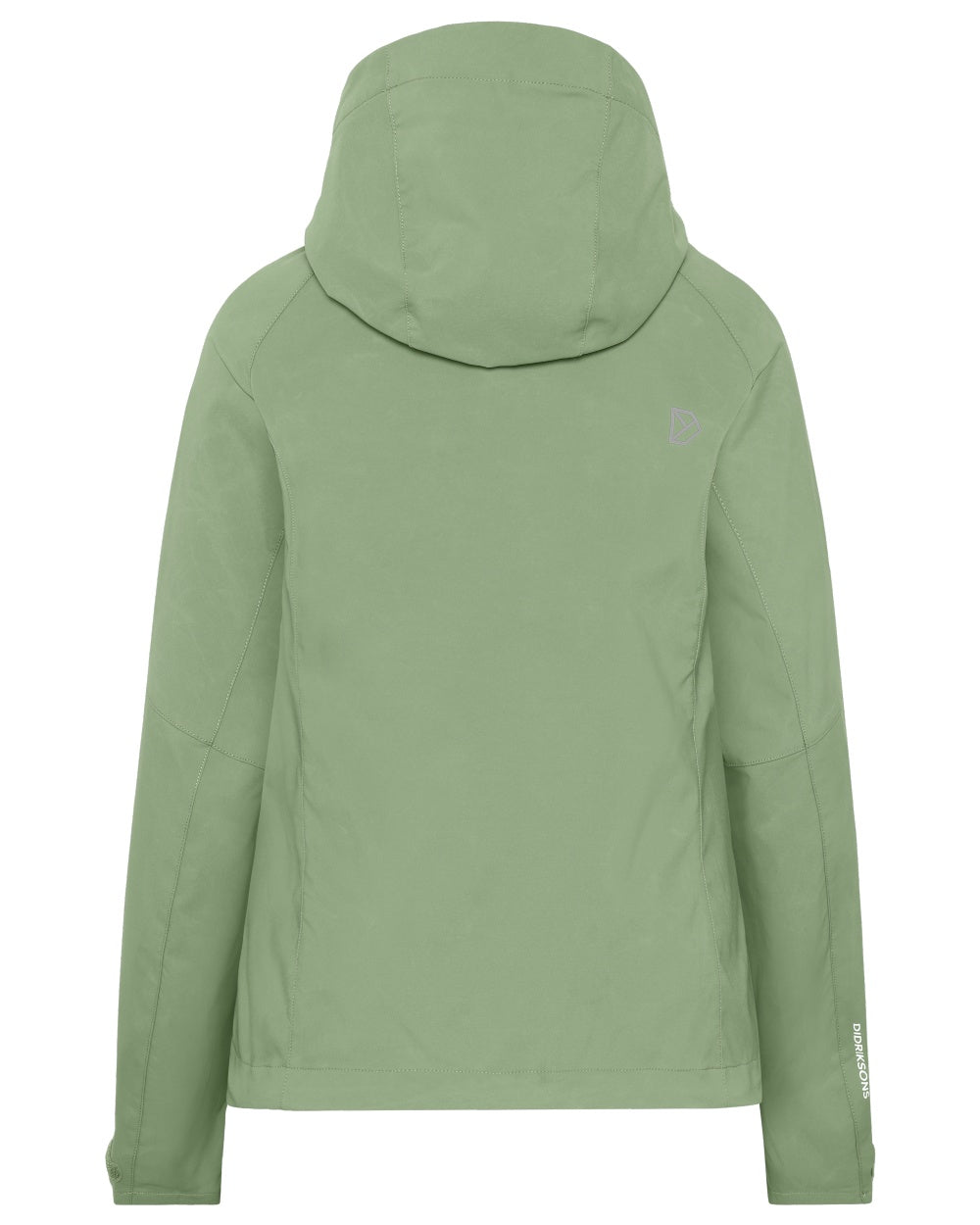 Light Moss coloured Didriksons Womens Petra Jacket on white background 