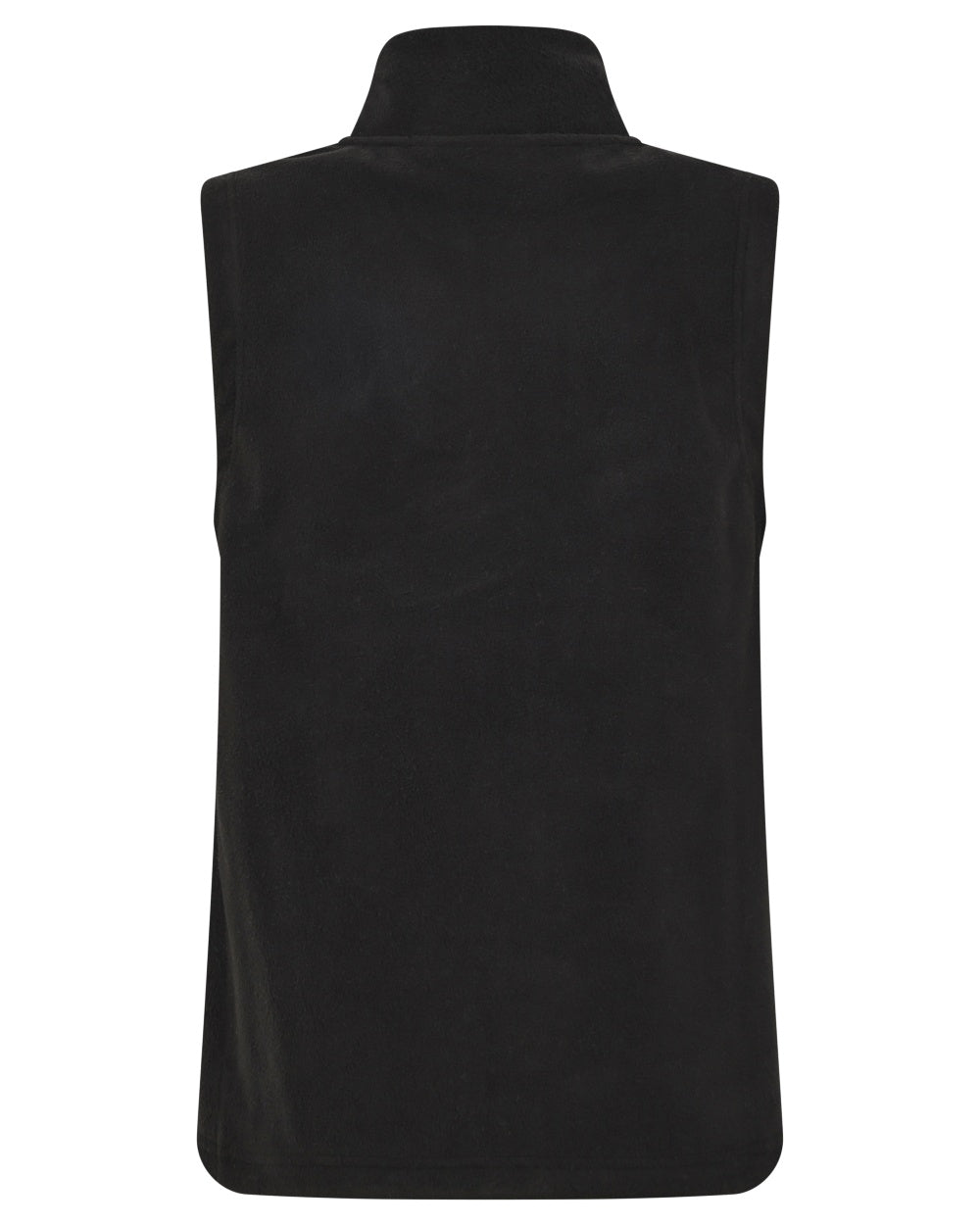 Black coloured Didriksons Womens Rim Windproof Vest on white background 