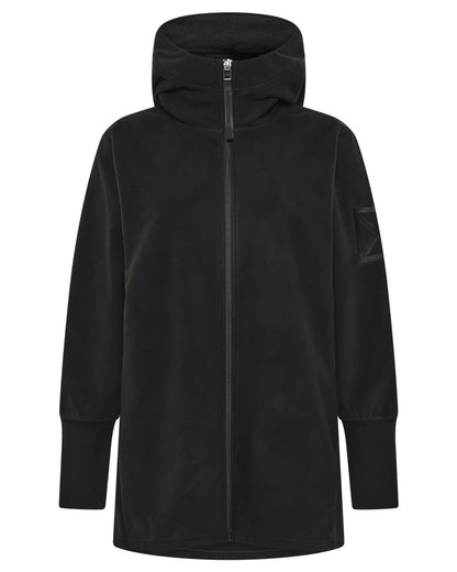 Black coloured Didriksons Womens Rinda Windproof Full-Zip Fleece on white background 
