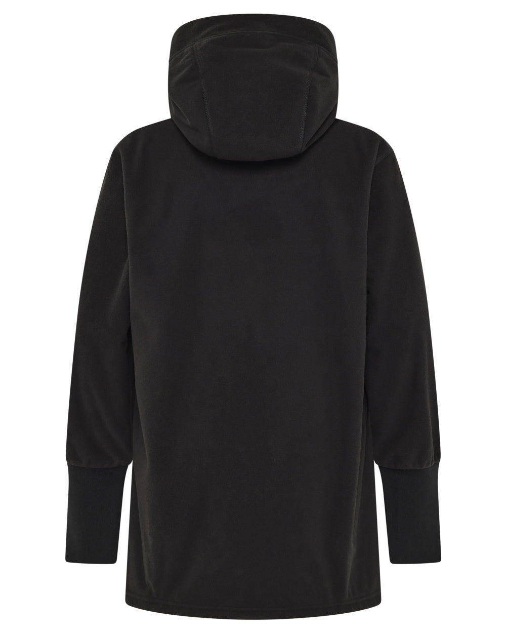 Black coloured Didriksons Womens Rinda Windproof Full-Zip Fleece on white background 