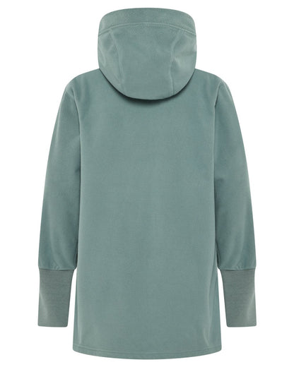 Factory Blue coloured Didriksons Womens Rinda Windproof Full-Zip Fleece on white background 