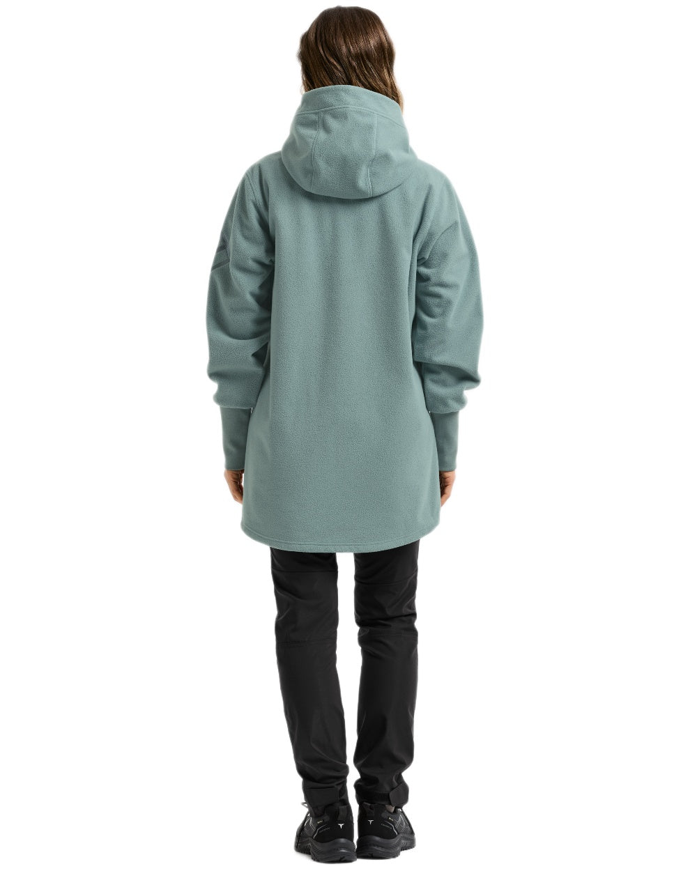 Factory Blue coloured Didriksons Womens Rinda Windproof Full-Zip Fleece on white background 