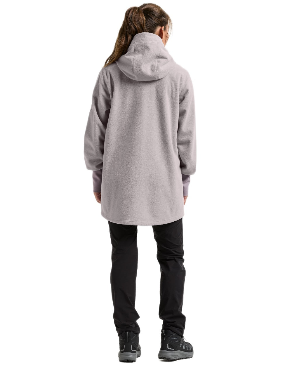 Sunrise Mist coloured Didriksons Womens Rinda Windproof Full-Zip Fleece on white background 
