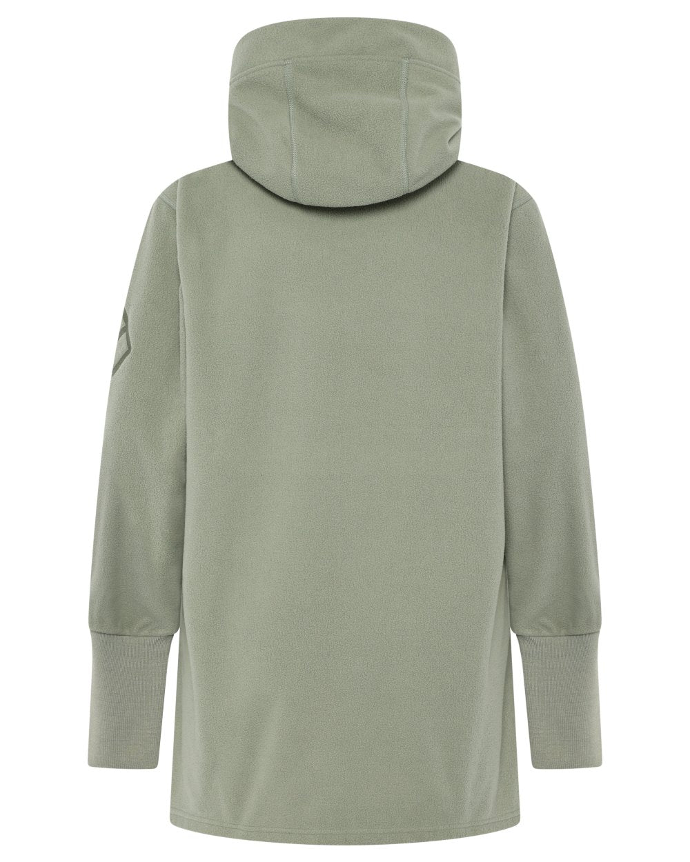 Wilted Leaf coloured Didriksons Womens Rinda Windproof Full-Zip Fleece on white background 