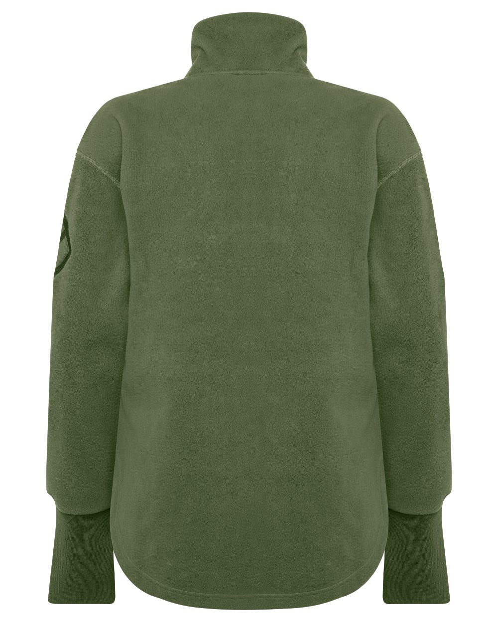 Deep Green coloured Didriksons Womens Ronja Full Zip Sweater on white background 