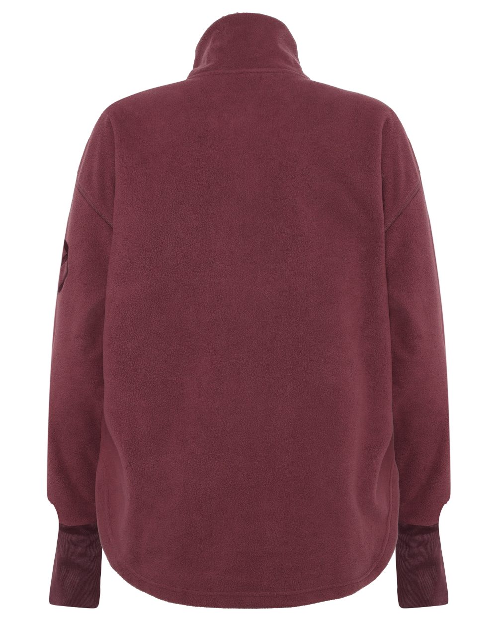 Old Rust coloured Didriksons Womens Ronja Full Zip Sweater on white background 