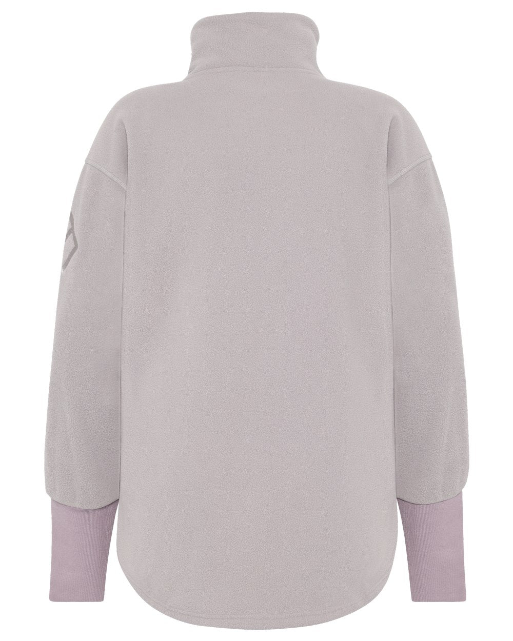 Sunrise Mist coloured Didriksons Womens Ronja Full Zip Sweater on white background 