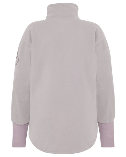 Sunrise Mist coloured Didriksons Womens Ronja Full Zip Sweater on white background 