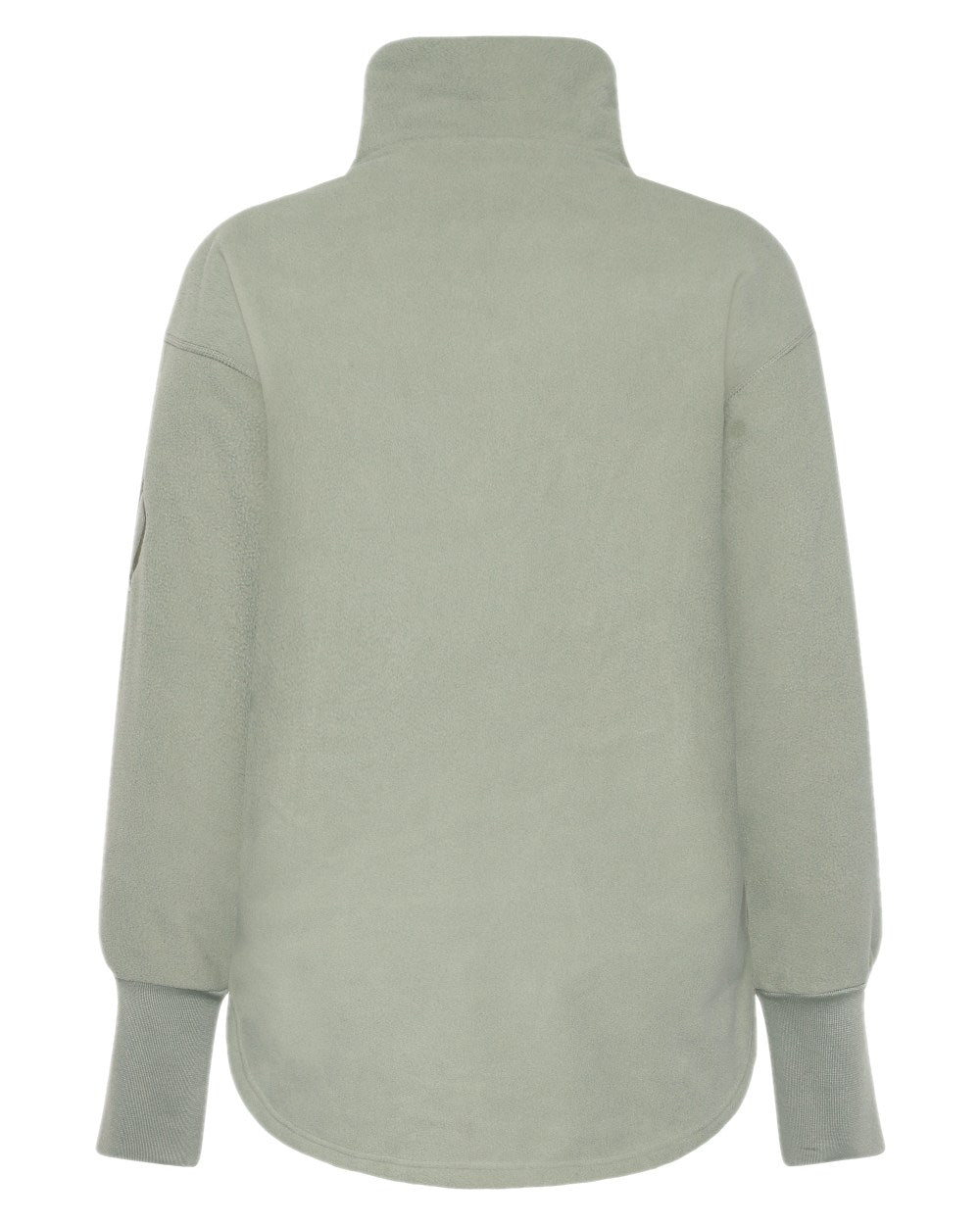 Wilted Leaf coloured Didriksons Womens Ronja Full Zip Sweater on white background 