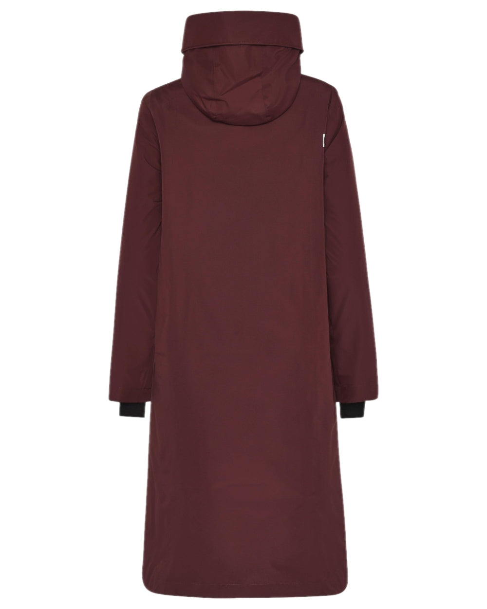 Old Rust Coloured Didriksons Womens Selina Parka on white background 