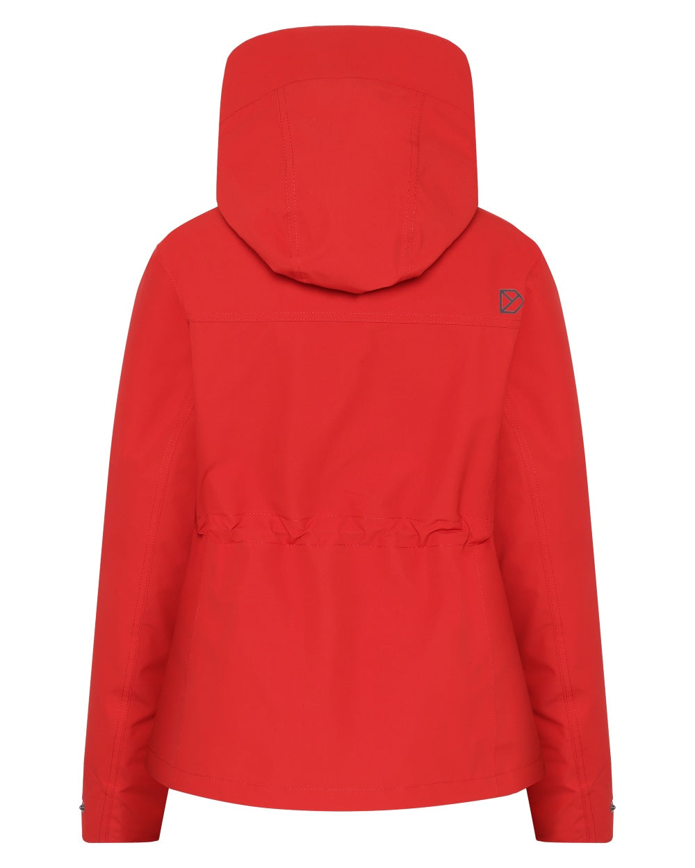 Pomme Red coloured Didriksons Womens Silja Jacket on white background 