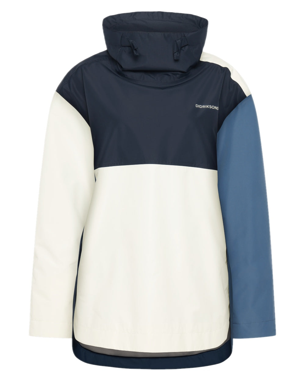 True Blue Dark Blue White coloured Didriksons Womens Thyra Jacket 3 on white background 