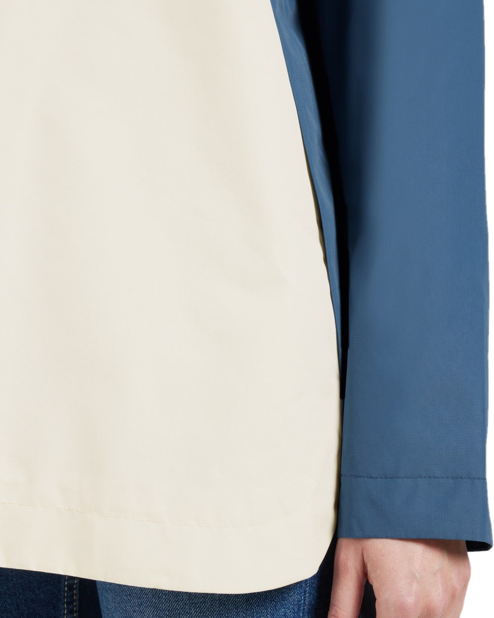True Blue Dark Blue White coloured Didriksons Womens Thyra Jacket 3 on white background 
