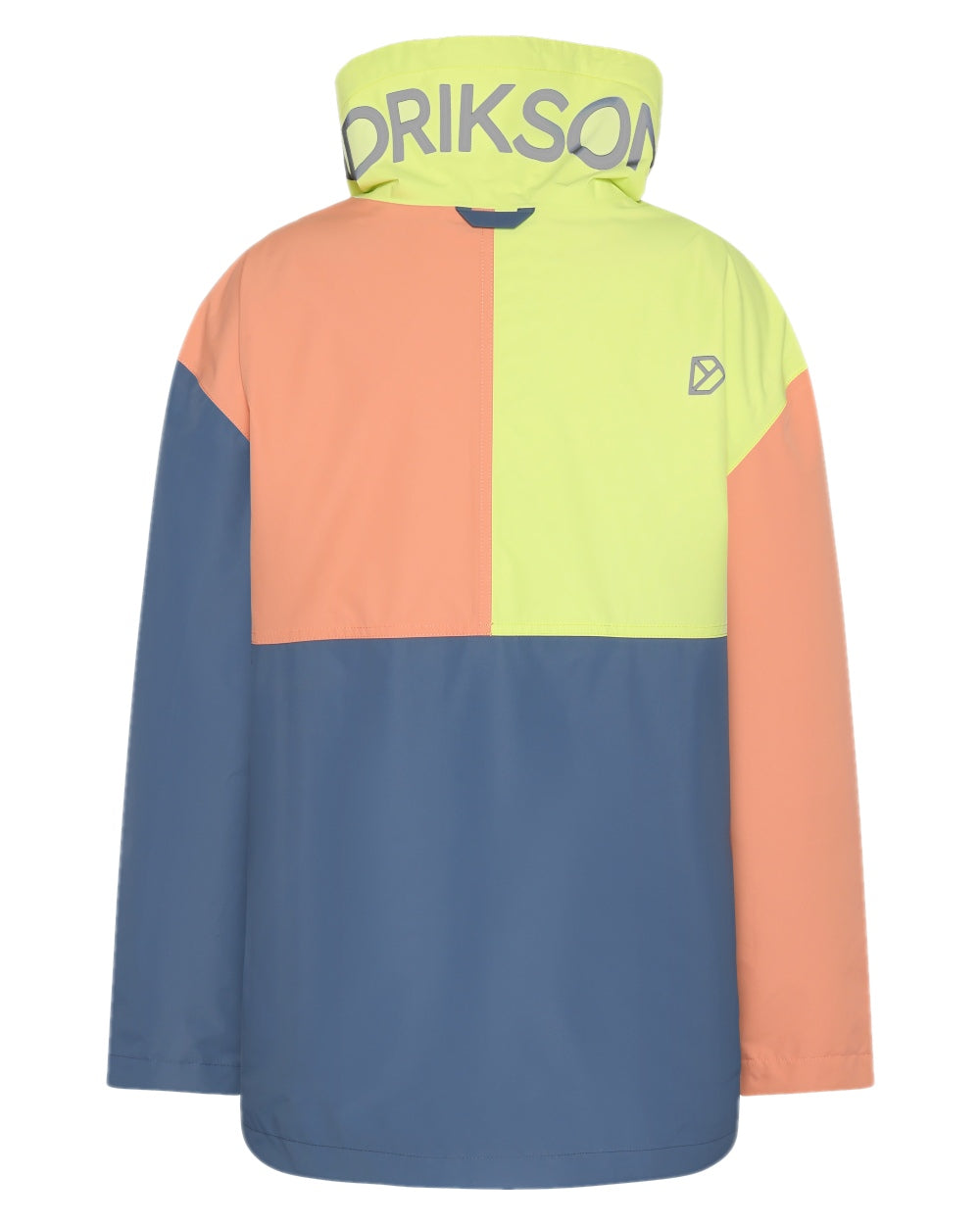 True Blue Green Pink coloured Didriksons Womens Thyra Jacket 3 on white background 