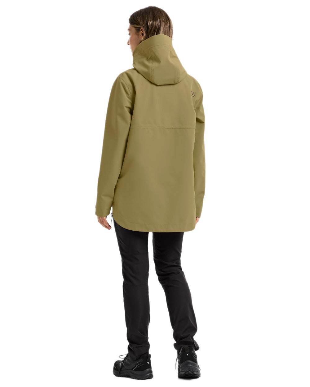 Olive Green coloured Didriksons Womens Tove Jacket on white background 