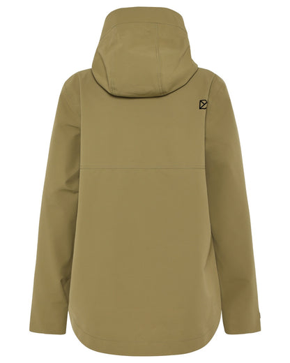 Olive Green coloured Didriksons Womens Tove Jacket on white background 