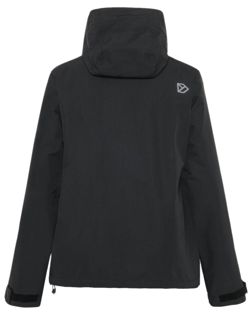 Black Coloured Didriksons Womens Trinya Jacket on white background 