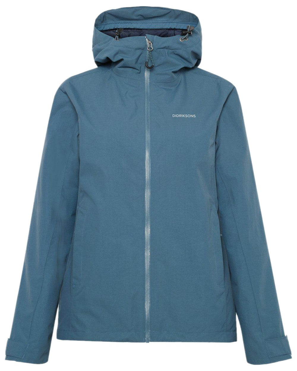 Star Blue Coloured Didriksons Womens Trinya Jacket on white background 