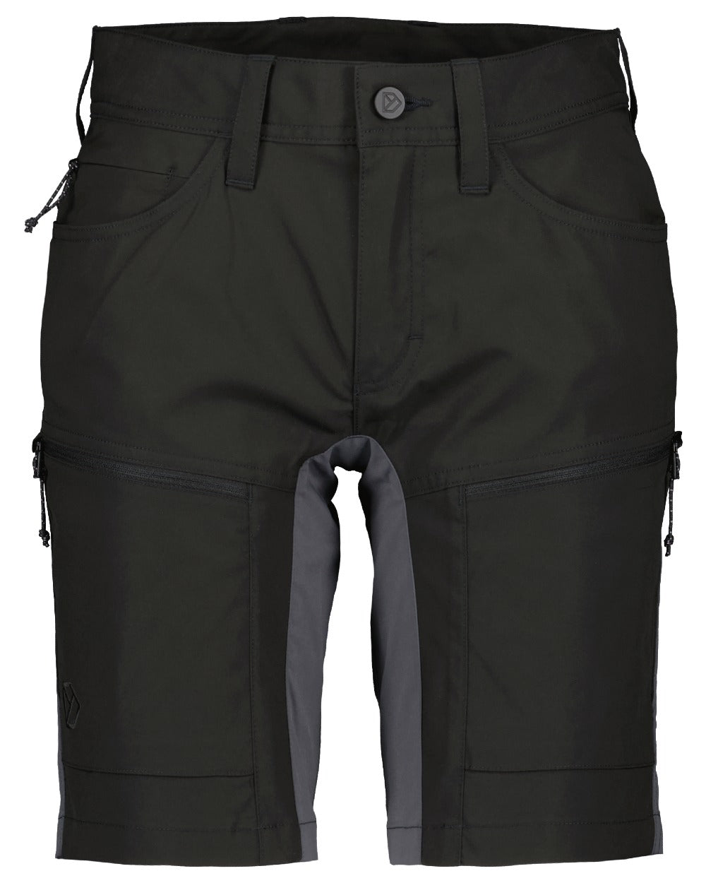 Black coloured Didriksons Womens Tucana Shorts on white background 