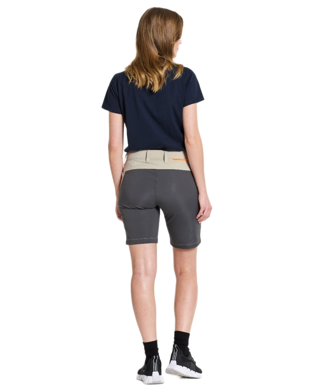 Light Beige coloured Didriksons Womens Tucana Shorts on white background 