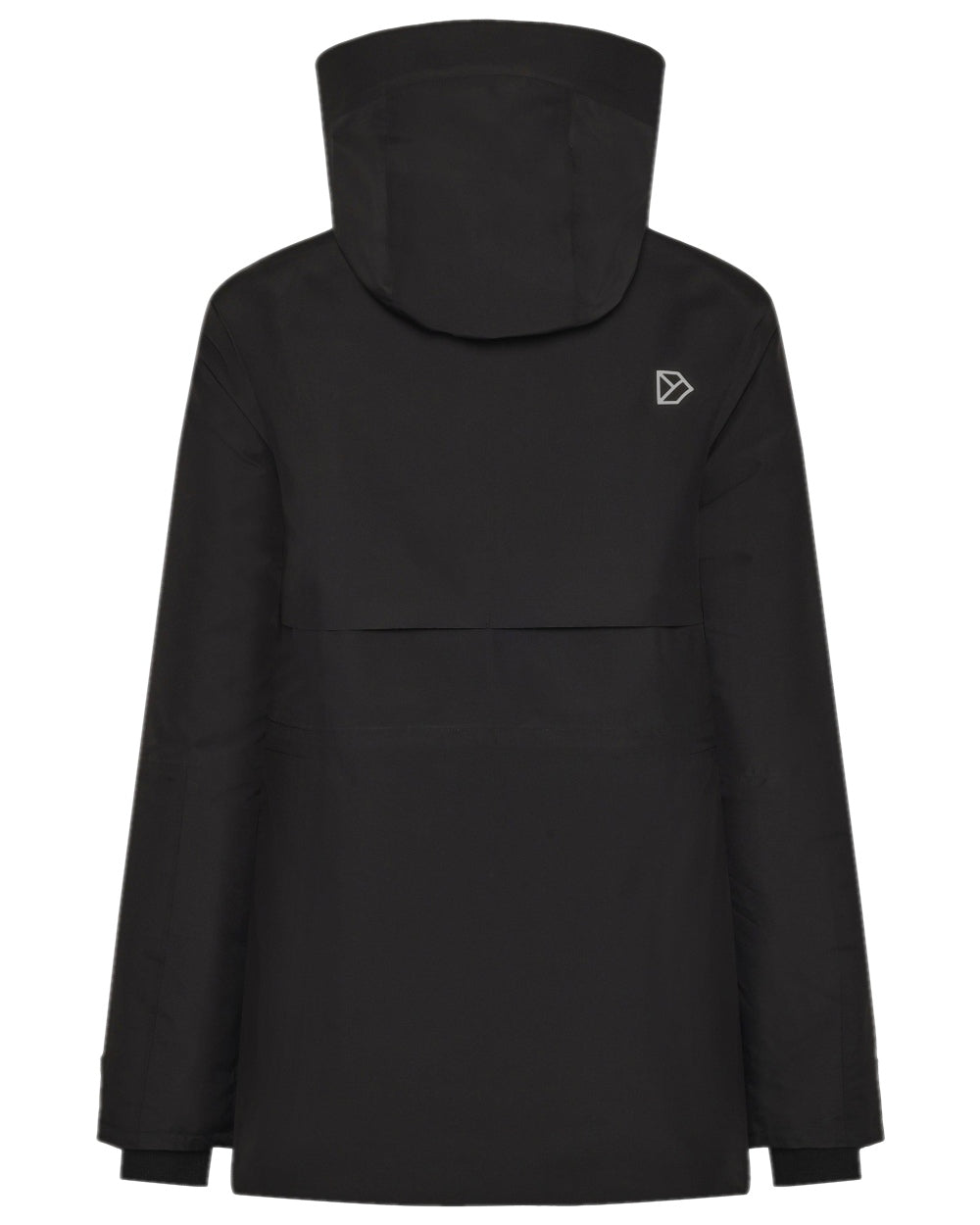 Black Coloured Didriksons Womens Tuva Parka on white background 