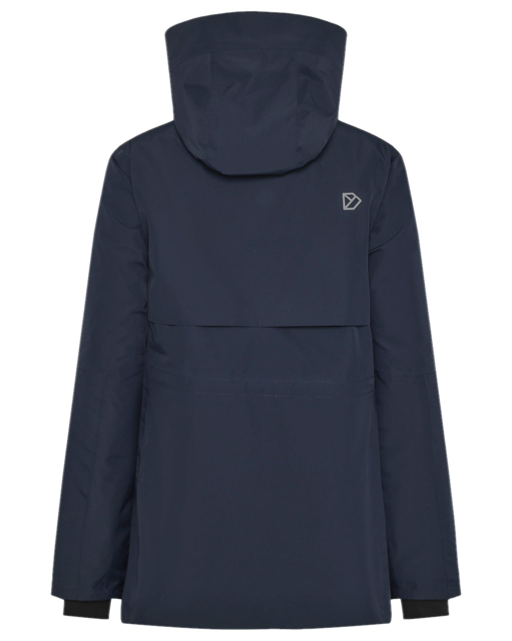 Dark Night Blue Coloured Didriksons Womens Tuva Parka on white background 