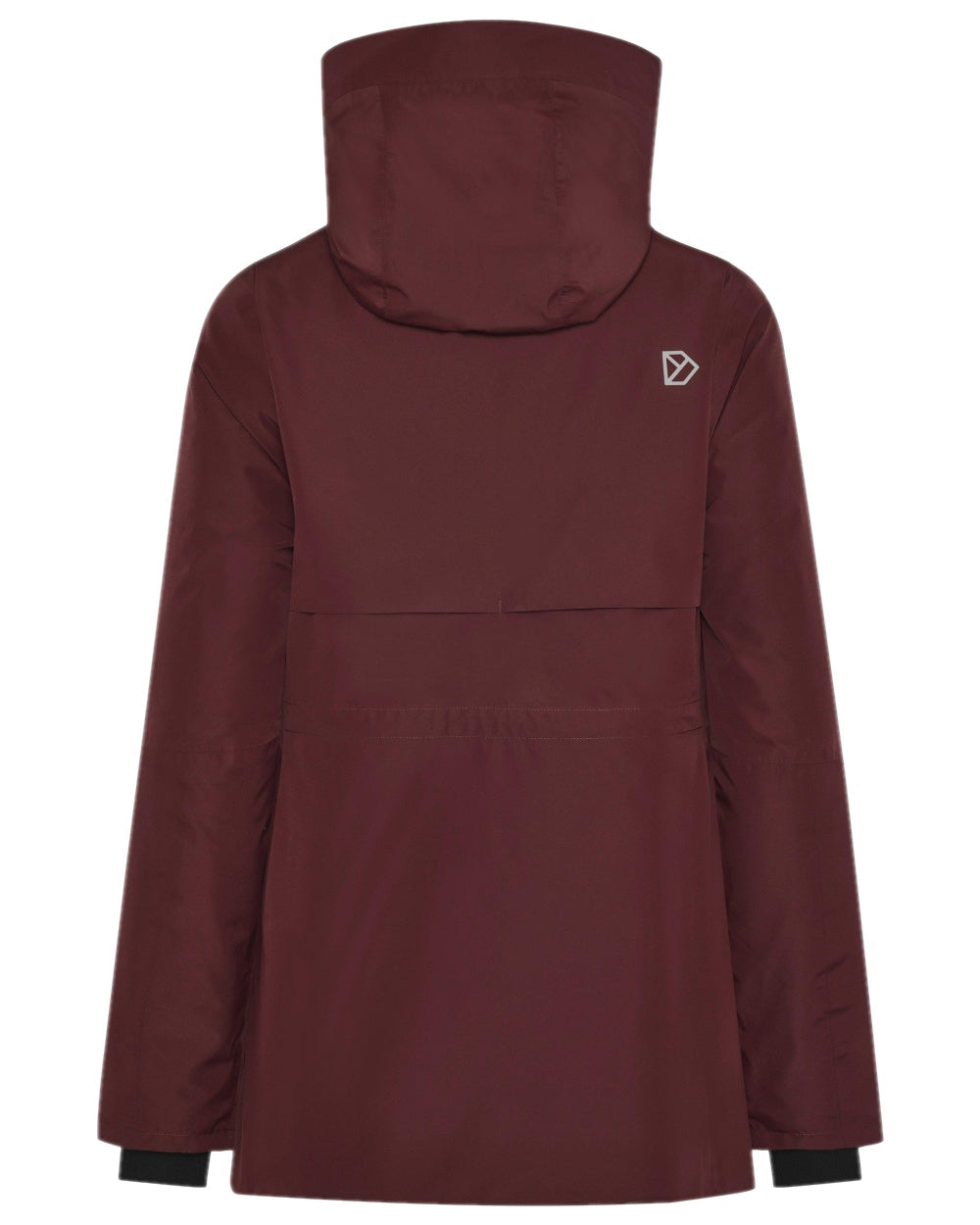 Old Rust Coloured Didriksons Womens Tuva Parka on white background 