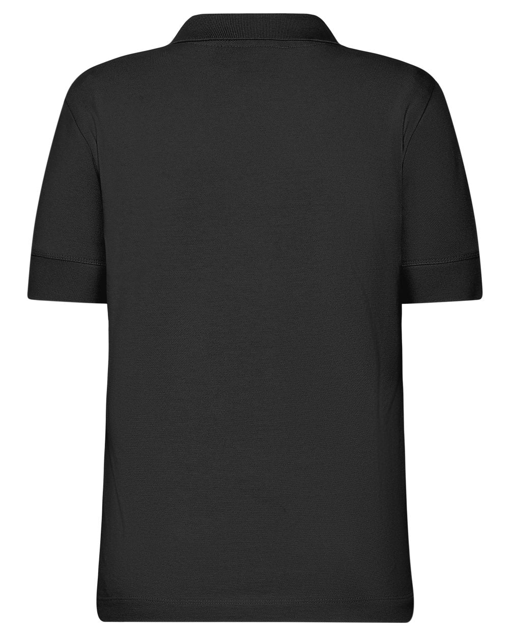 Black coloured Didriksons Womens Wivi Polo T-Shirt on white background 