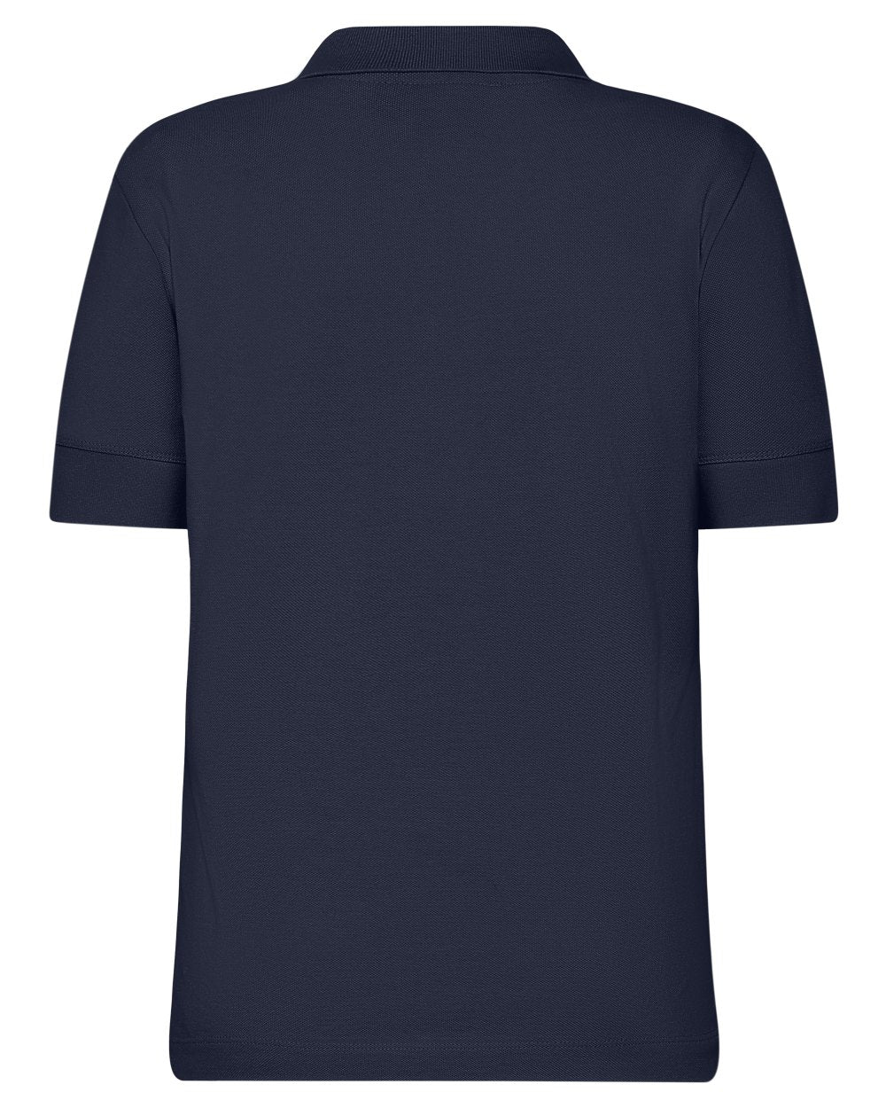 Dark Night Blue coloured Didriksons Womens Wivi Polo T-Shirt on white background 