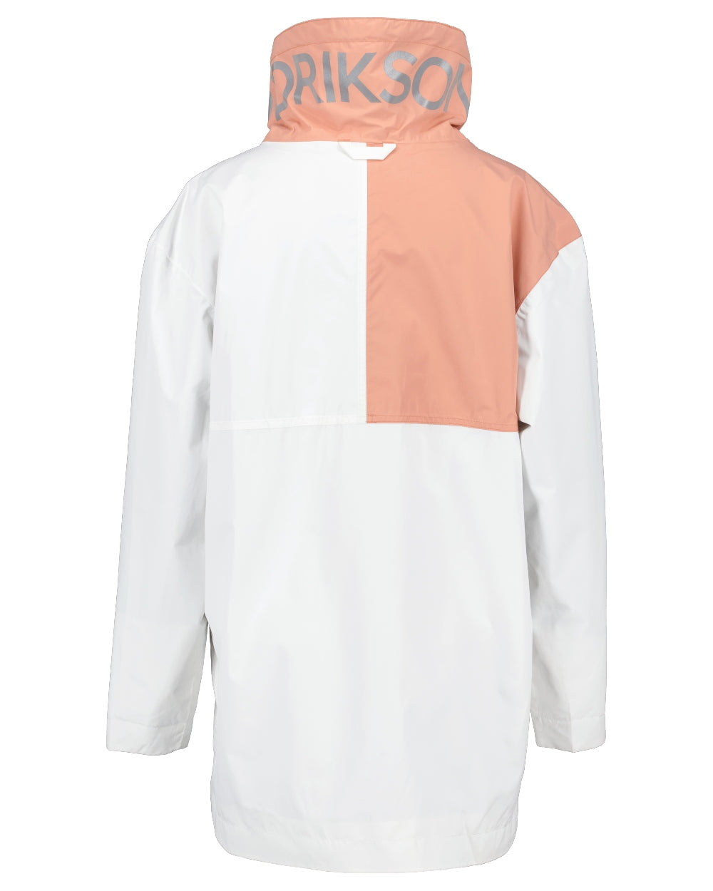 White/Pink/White coloured Didriksons Thyra Womens Jacket 2 on white background 