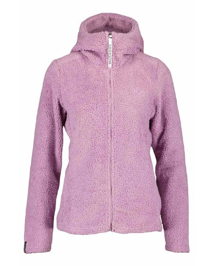 Purple Rain coloured Didriksons Anniken Womens Full Zip Fleece on White background 