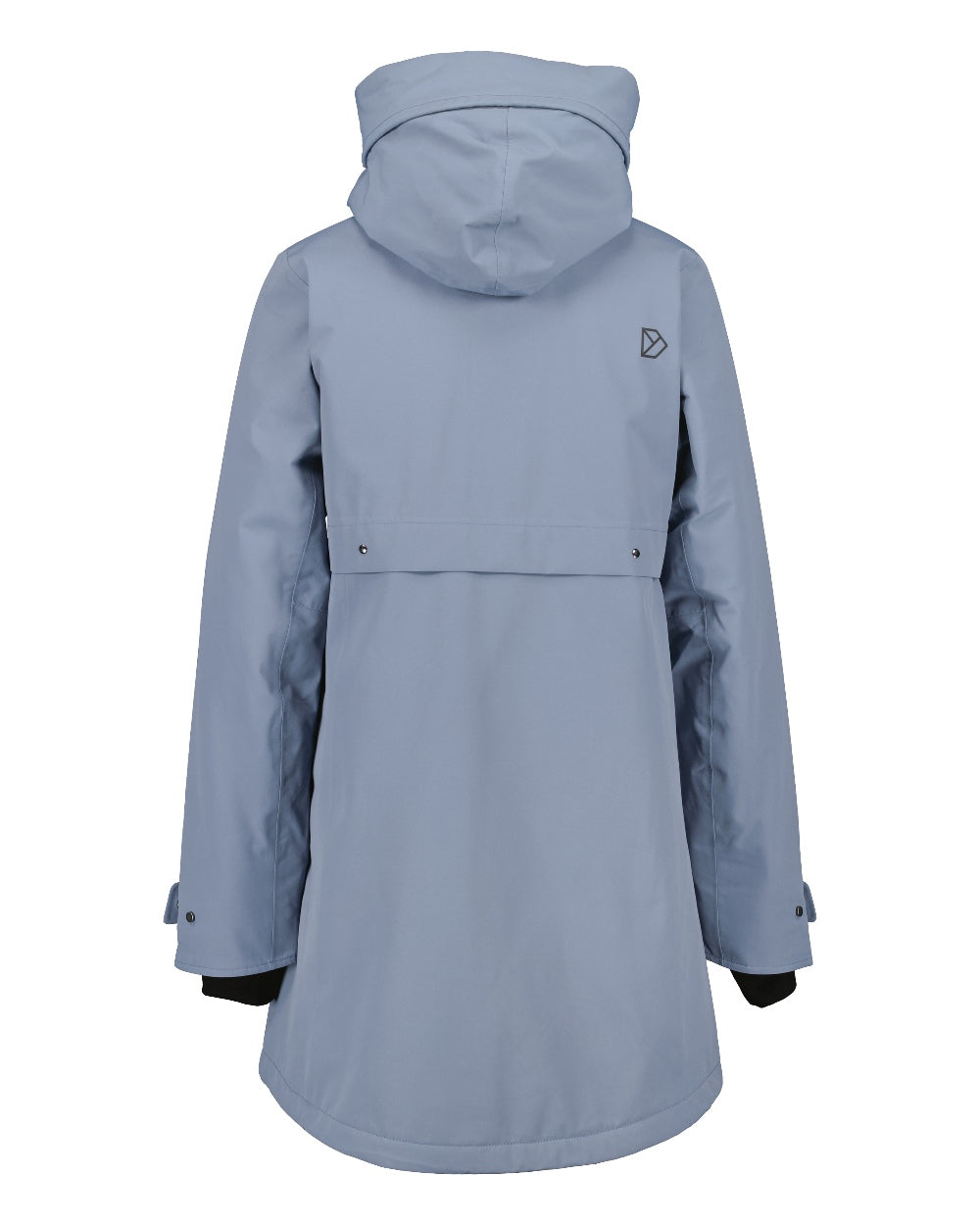 Glacial Blue Coloured Didriksons Helle Ladies Parka 5 On A White Background  