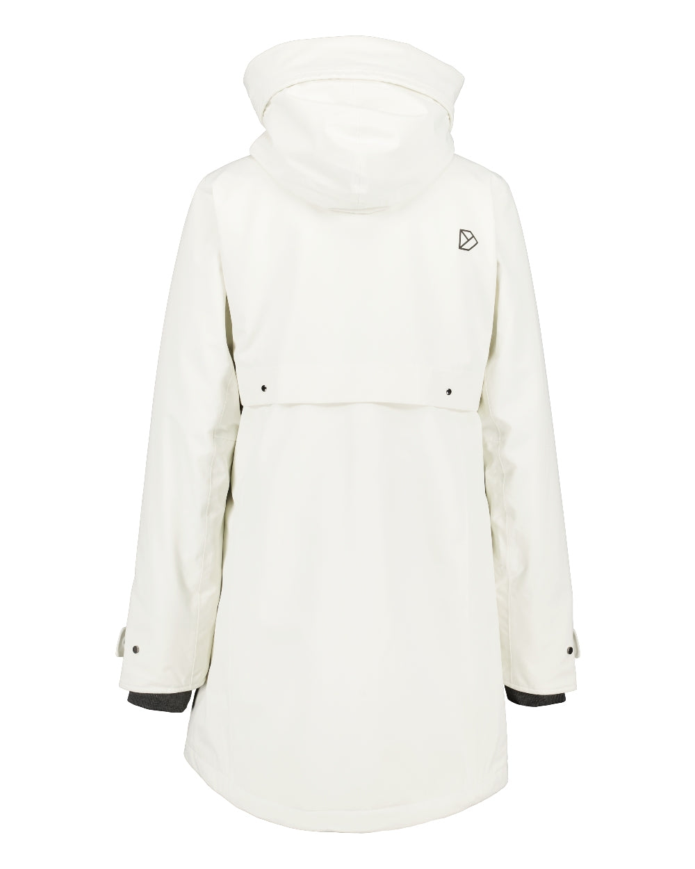 White Foam Coloured Didriksons Helle Ladies Parka 5 On A White Background  