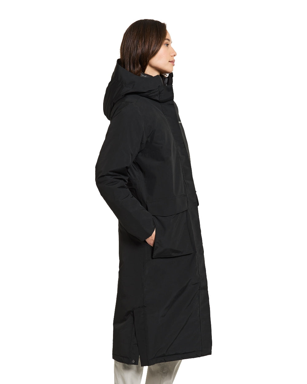 Didriksons Leya Womens Parka Long 3 in Black 