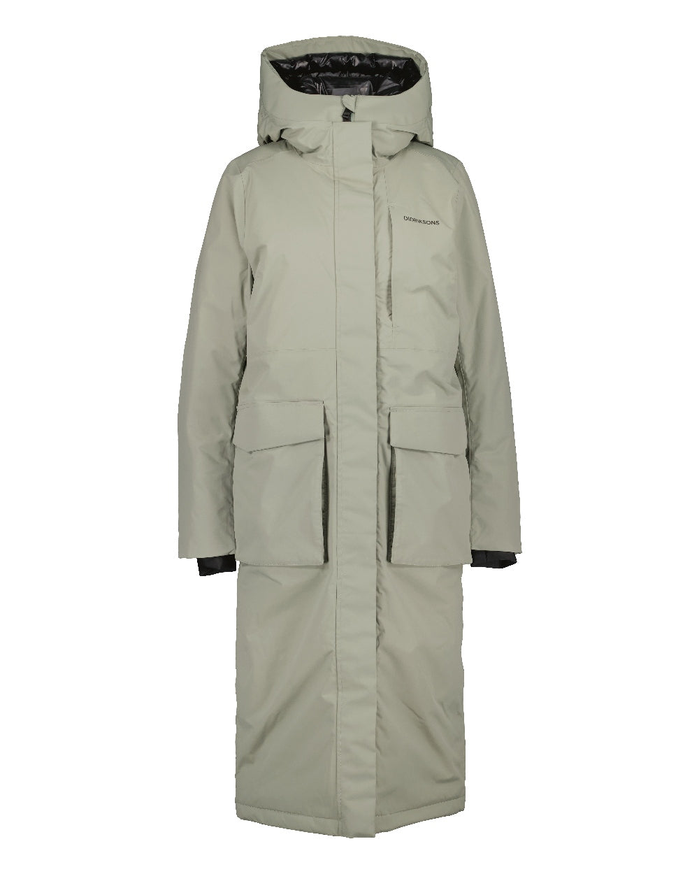 Didriksons Leya Womens Parka Long 3 in Wilted Leaf 