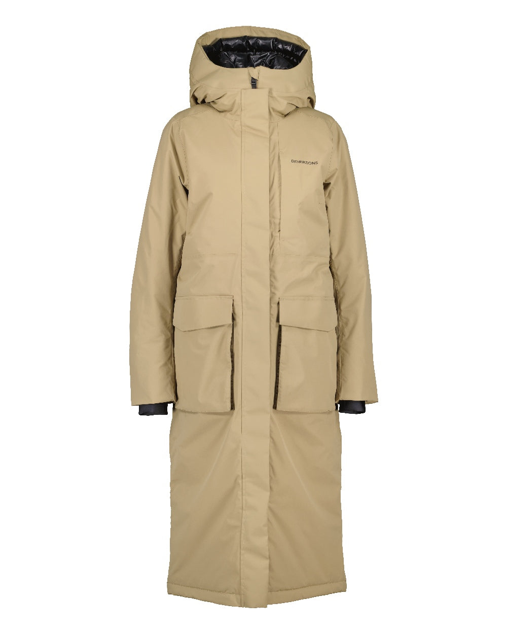 Didriksons Leya Womens Parka Long 3 in Wood 