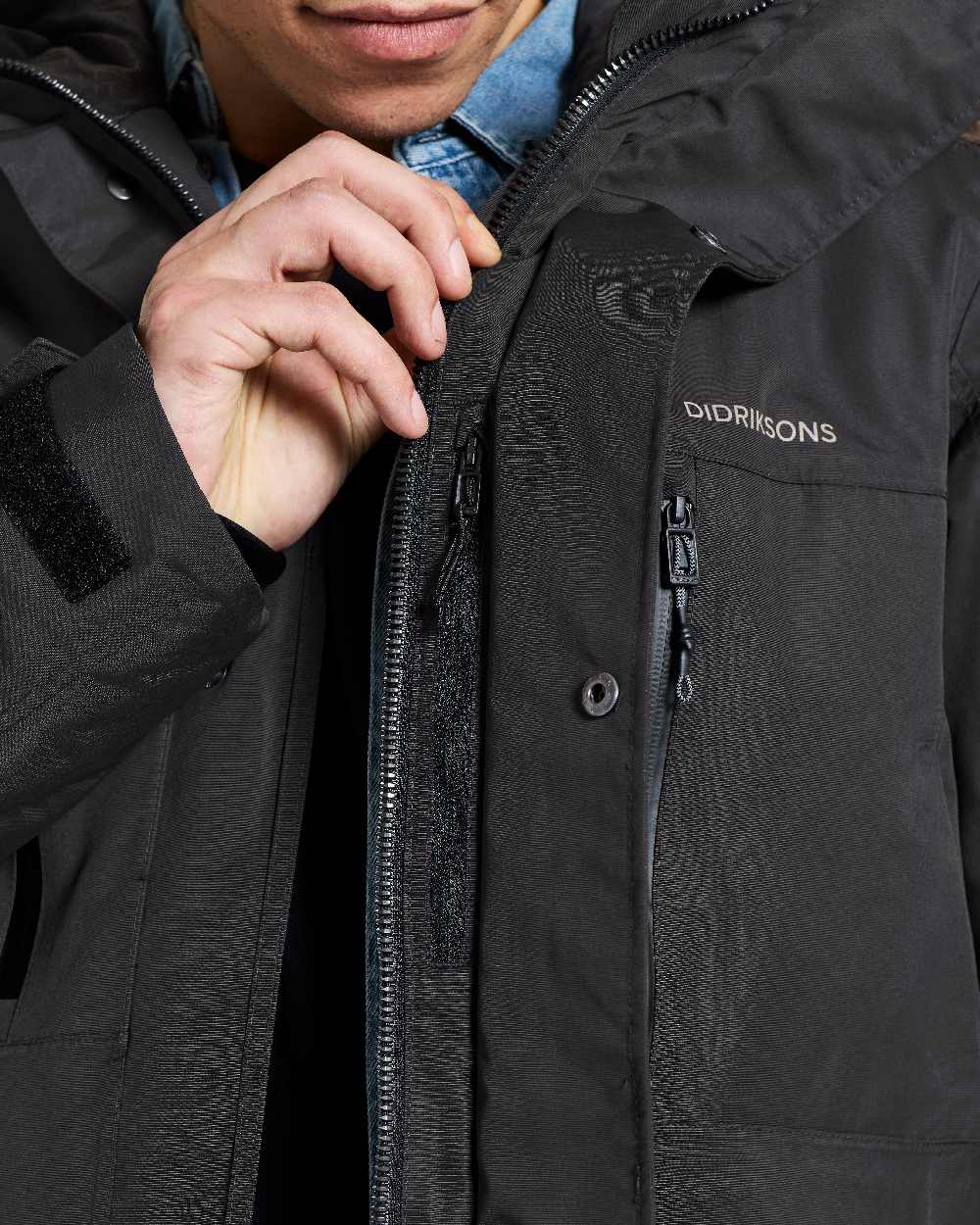 Didriksons Marco Parka 3 in Black 