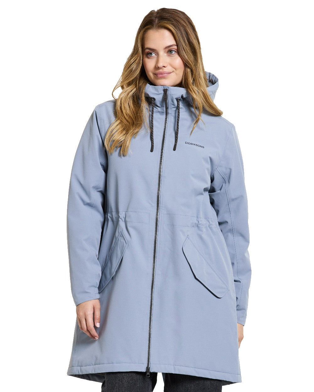 Didriksons Marta-Lisa Womens Parka 2 in Glacial Blue 