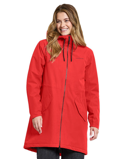Didriksons Marta-Lisa Womens Parka 2 in Pomme Red 