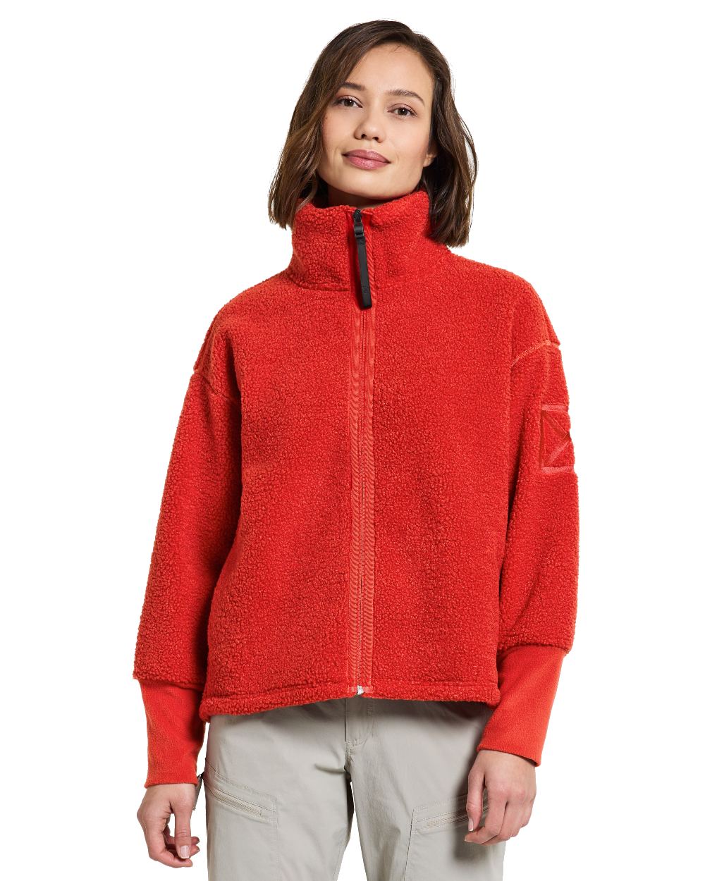 Didriksons Mella Full-Zip Jacket in Pomme Red 