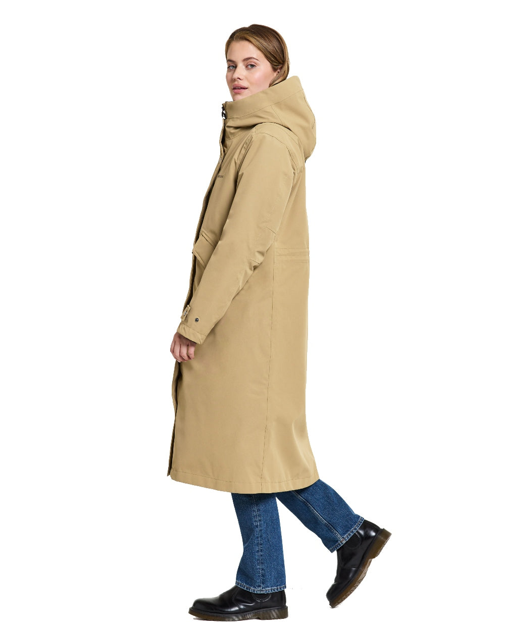 Didriksons Mia Womens Parka Long in Wood 
