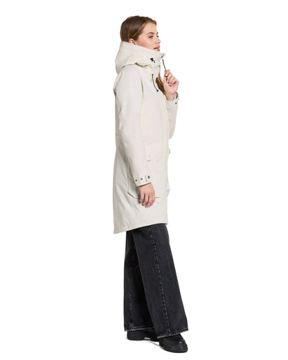 Didriksons Thelma Womens Parka 10 in White Foam 