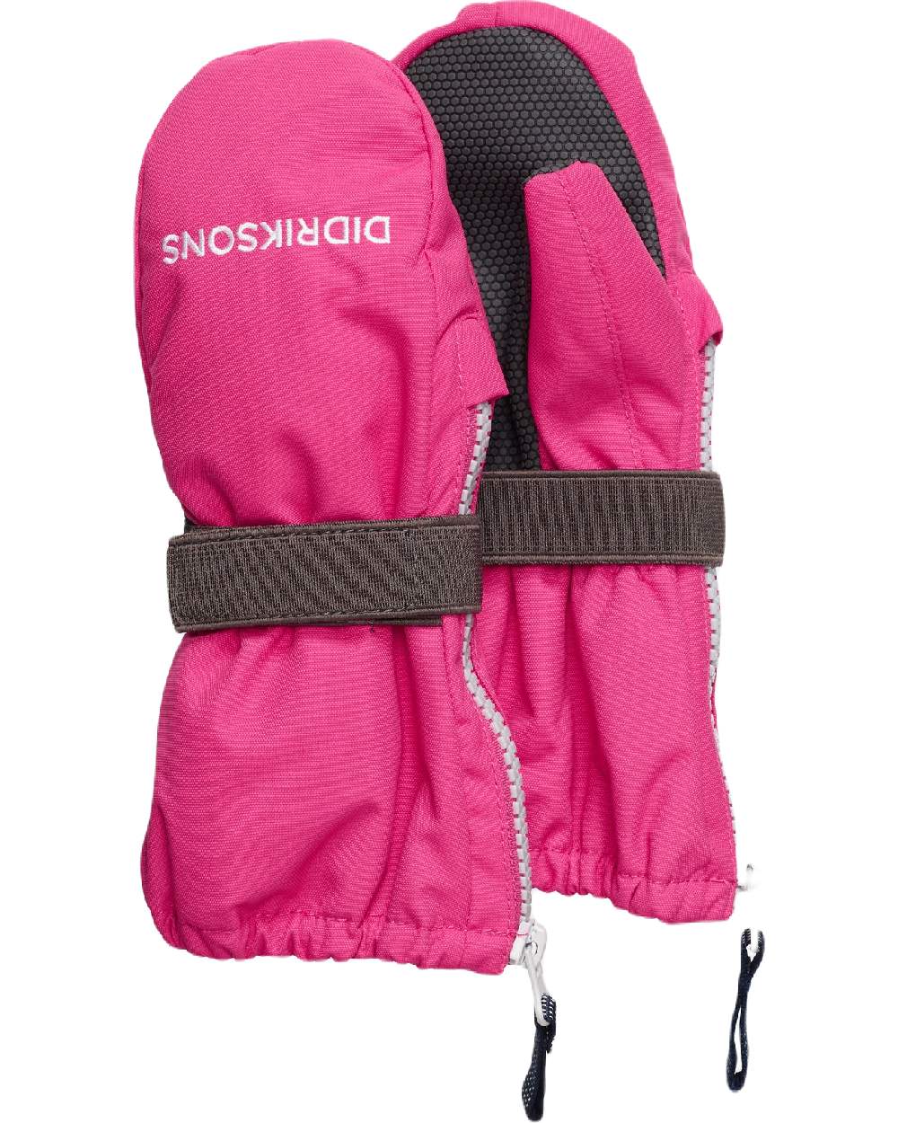 Didriksons Biggles Zip Mitten in Plastic Pink