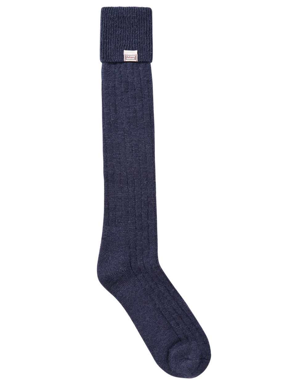 Navy Coloured Dubarry Alpaca Socks on white background 