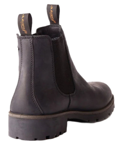 Black coloured Dubarry Antrim Country Boots on white background 