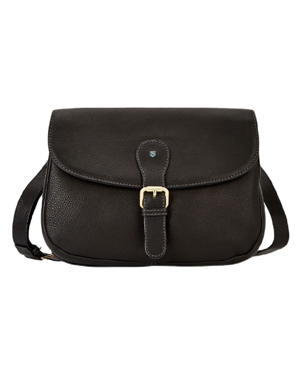 Black coloured Dubarry Balrickard Saddle Bag on white background 