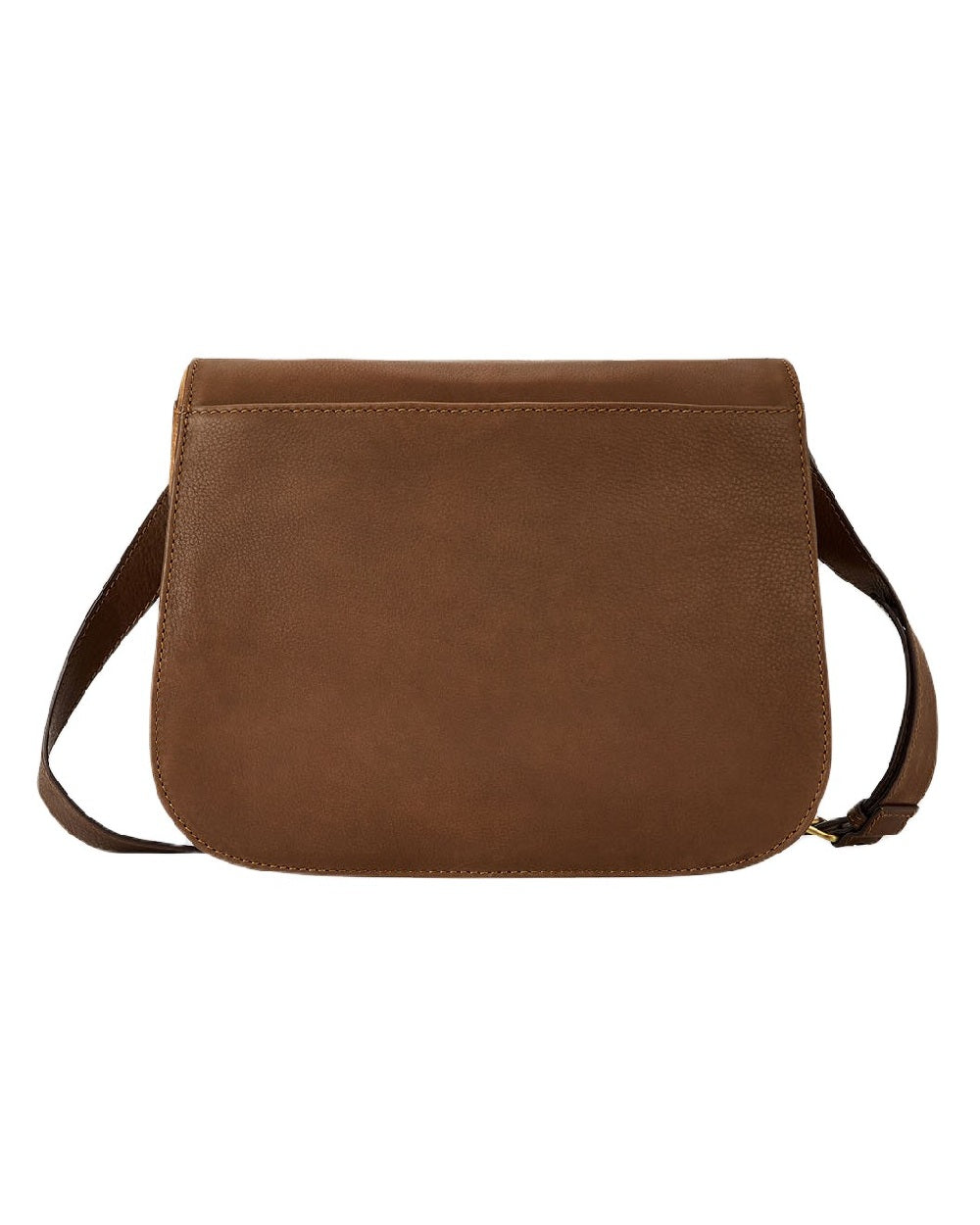 Walnut coloured Dubarry Balrickard Saddle Bag on white background 