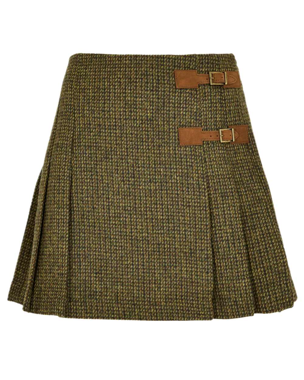 Heath Coloured Dubarry Blossom Tweed Skirt on white background 