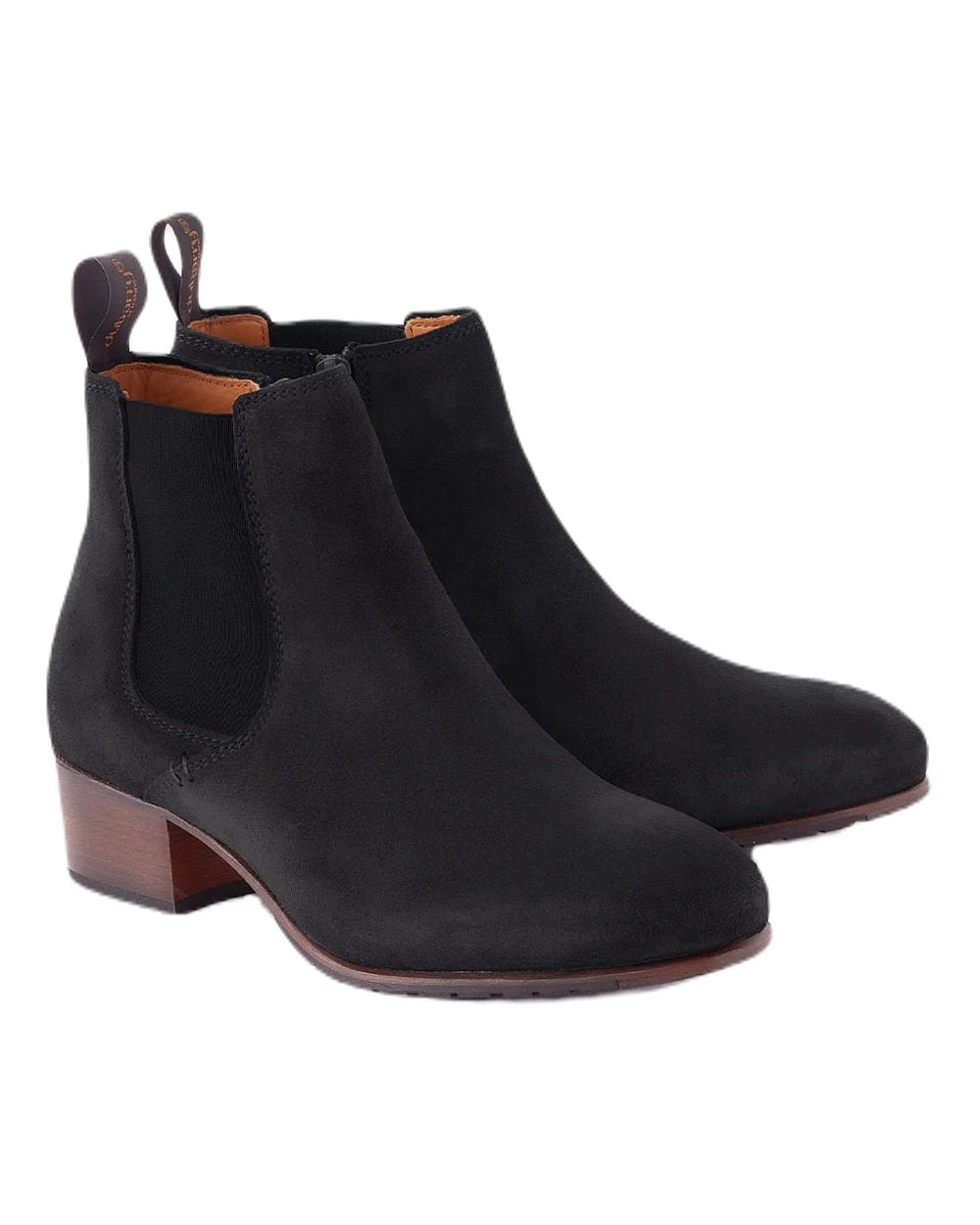 Black coloured Dubarry Bray Chelsea Boots on white background 