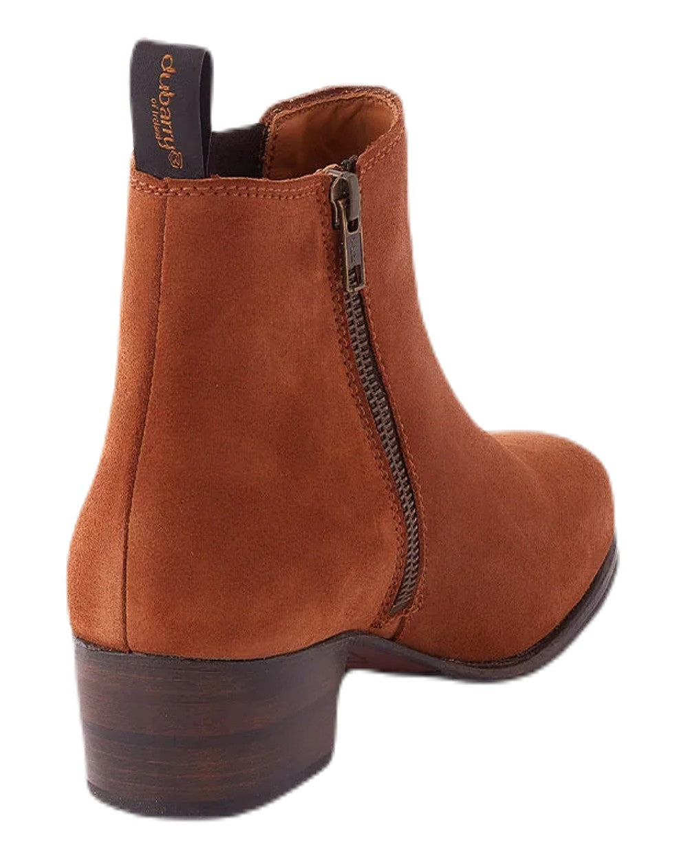 Camel coloured Dubarry Bray Chelsea Boots on white background 